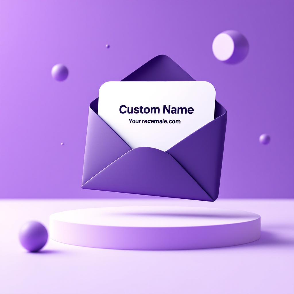 Identité visuelle personnalisée avec domaine à votre nom et emails brandés