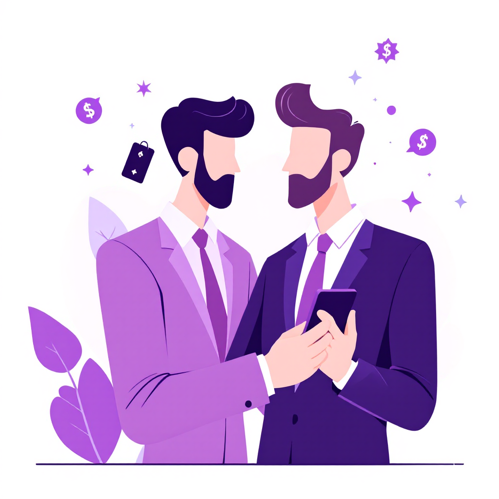 Interface de messagerie payante Skod montrant un échange professionnel monétisé