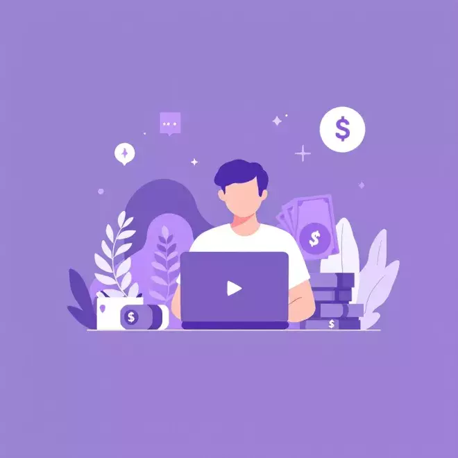 Créateur de contenu utilisant Skod pour monétiser son audience