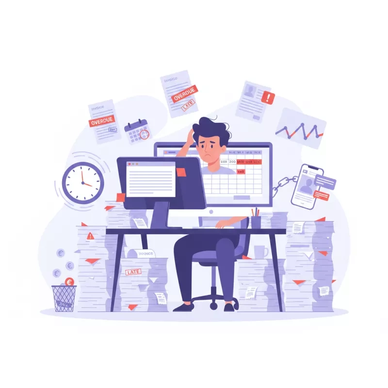 Fonctionnalité : Le problème : la facturation manuelle fait perdre du temps et de l'argent